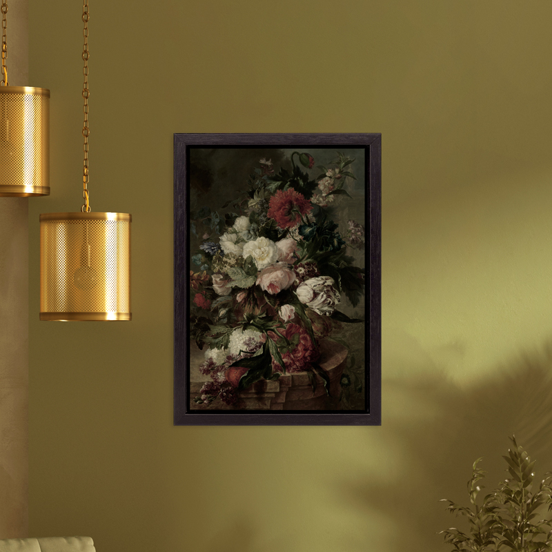 Schilderij Stilleven met bloemen van Harmanus Uppink