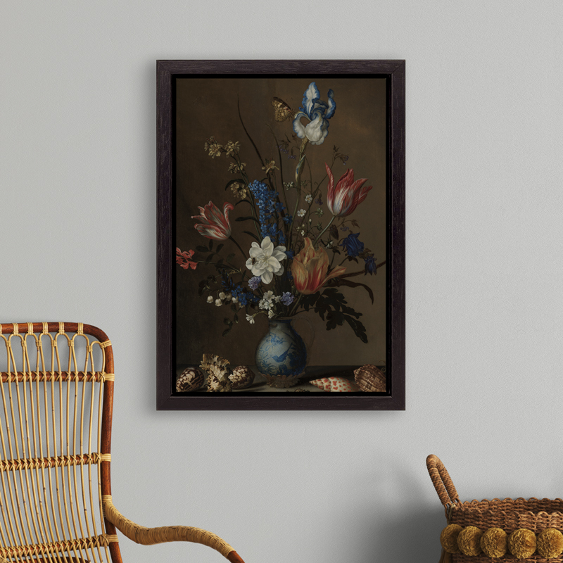 Schilderij bloemen in vaas door Balthasar van der Ast
