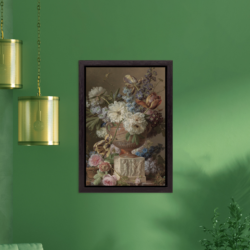 Schilderij Bloemstilleven met albasten vaas door Gerard van Spaendonck