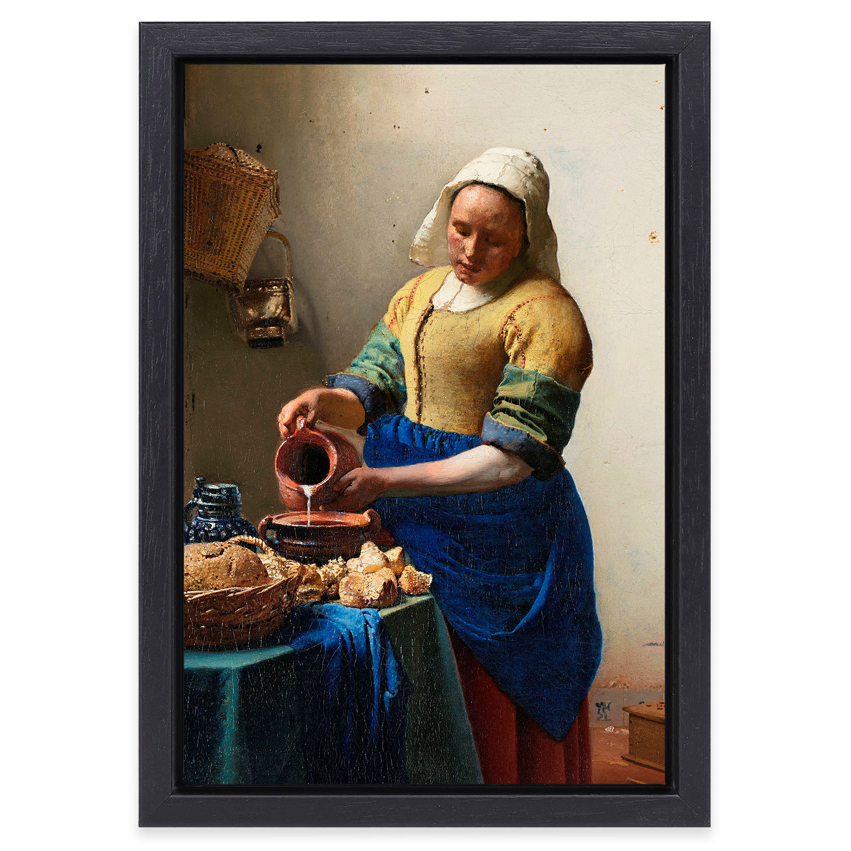 Schilderij Het Melkmeisje door Johannes Vermeer